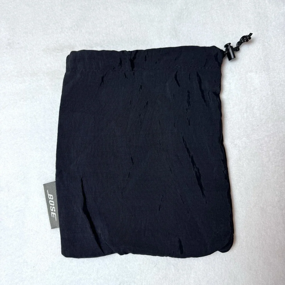Bose Drawstring Headphone Dust Bag Black Cloth‎ Cinch 9